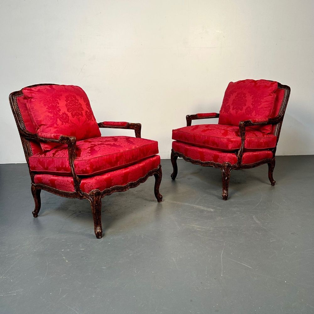 Pair of Tortoise Shell Lounge Chairs/ Marquis by Theodore Alexander, Fauteuils