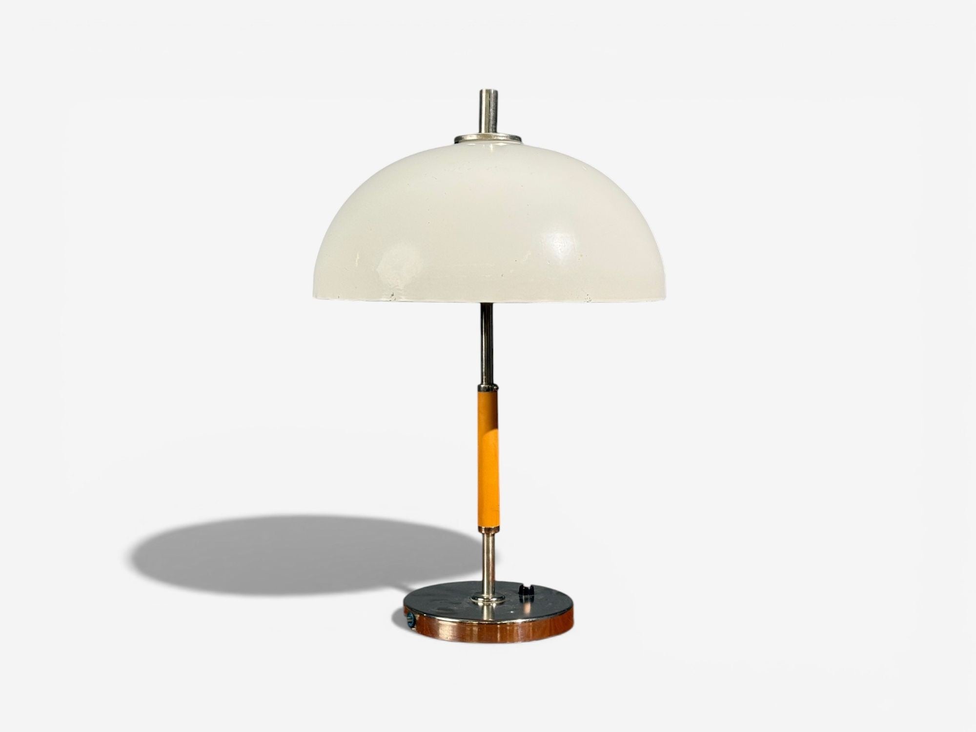 Swedish Art Deco, Table Lamp, Chrome, Plastic, Sweden, 1930s