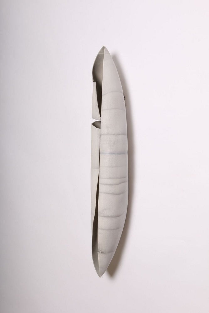 Contemporary Porcelain Wall Art / Hanging Vessel by Ceramic Artist, Paula Murray