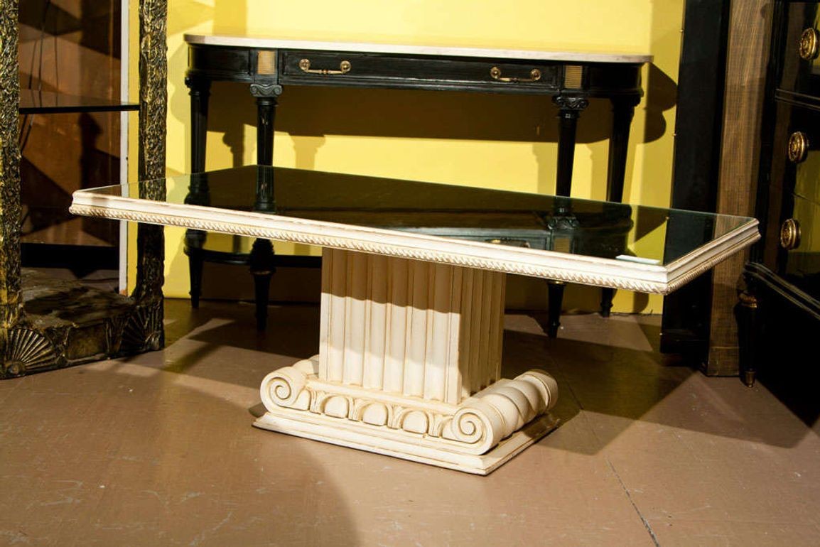 Grosfeld House Style Glass Top Coffee Table