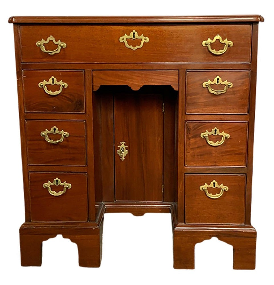 Mid-19th Century Georgian Style Mahogany Knee Hole Desk