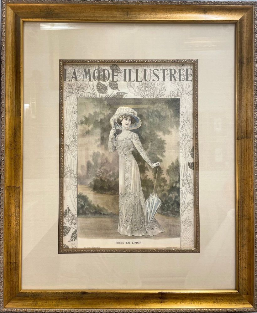 La Mode Illustree Print Nicely Framed and Matted