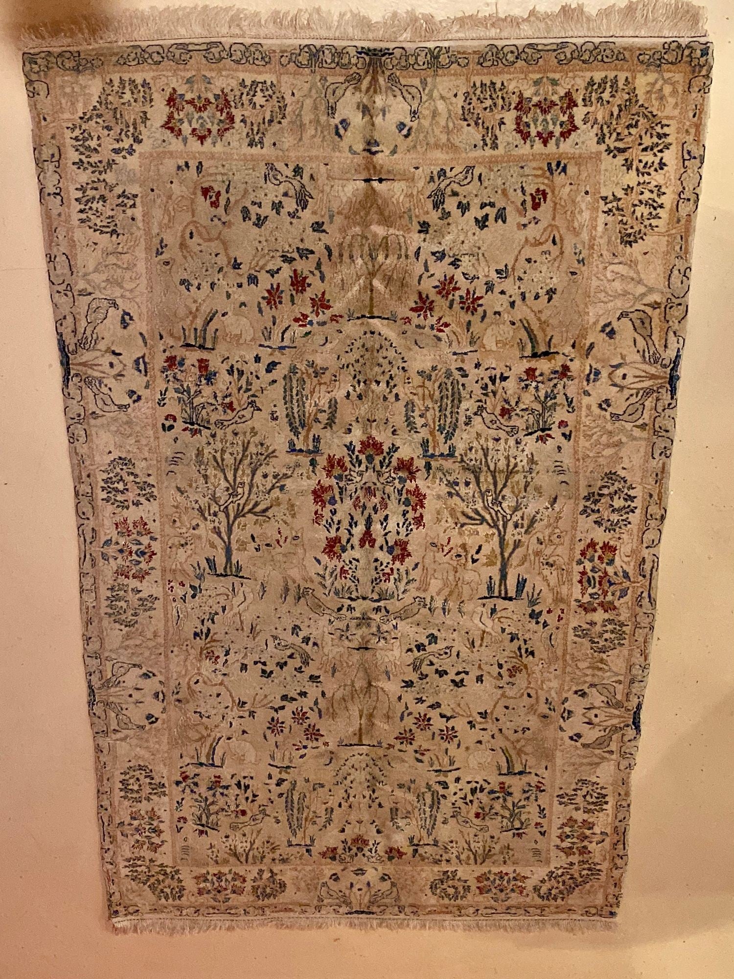 1970s Pakistani Wool Handwoven Carpet