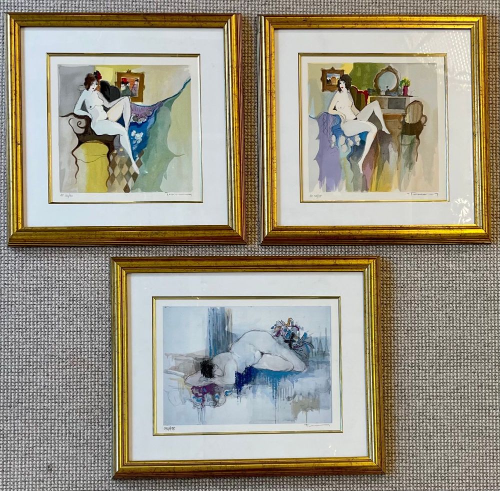 Set of Three Itzchak Tarkay Serigraphs of Nudes