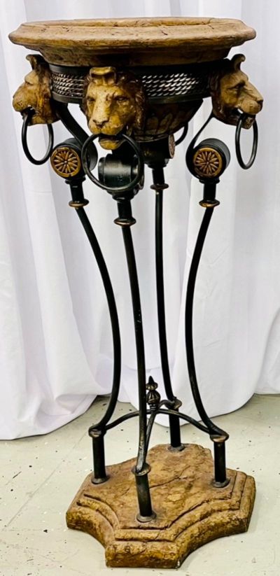 Pair of Figural Empire Style Jardinières, Planters on Stands, Europe, 1960s