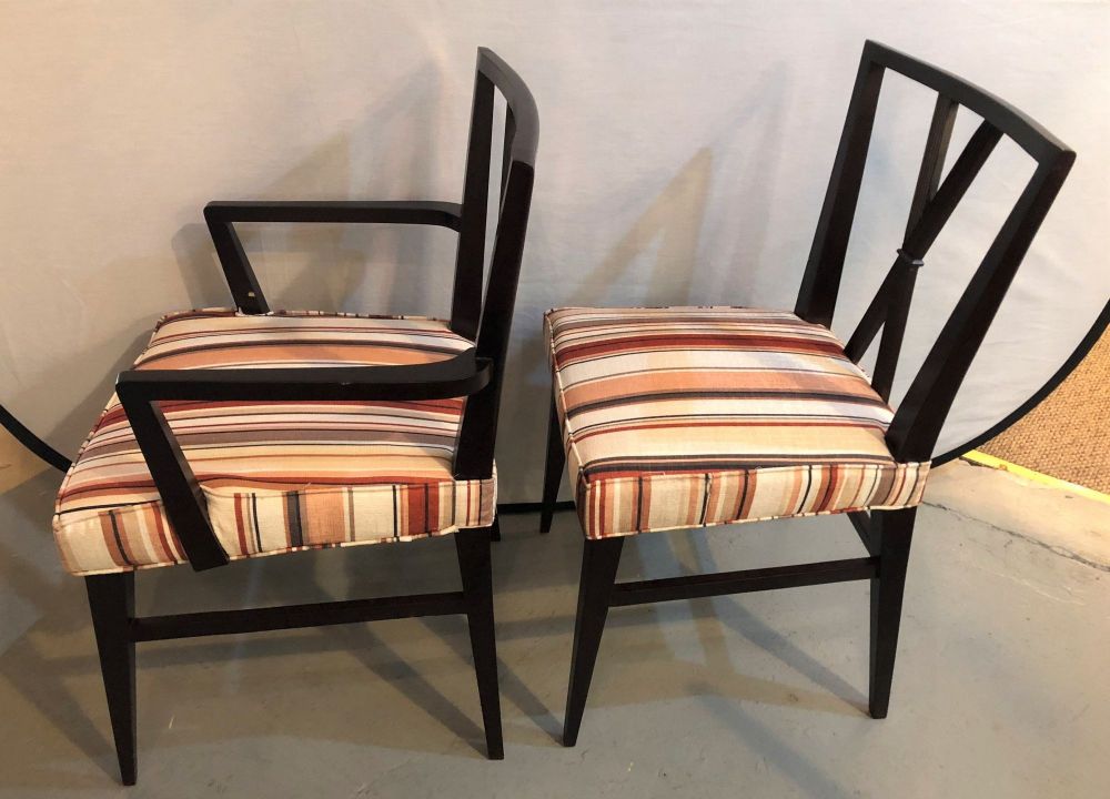 Set of Ten Tommi Parzinger Attributed Dining Room Chairs