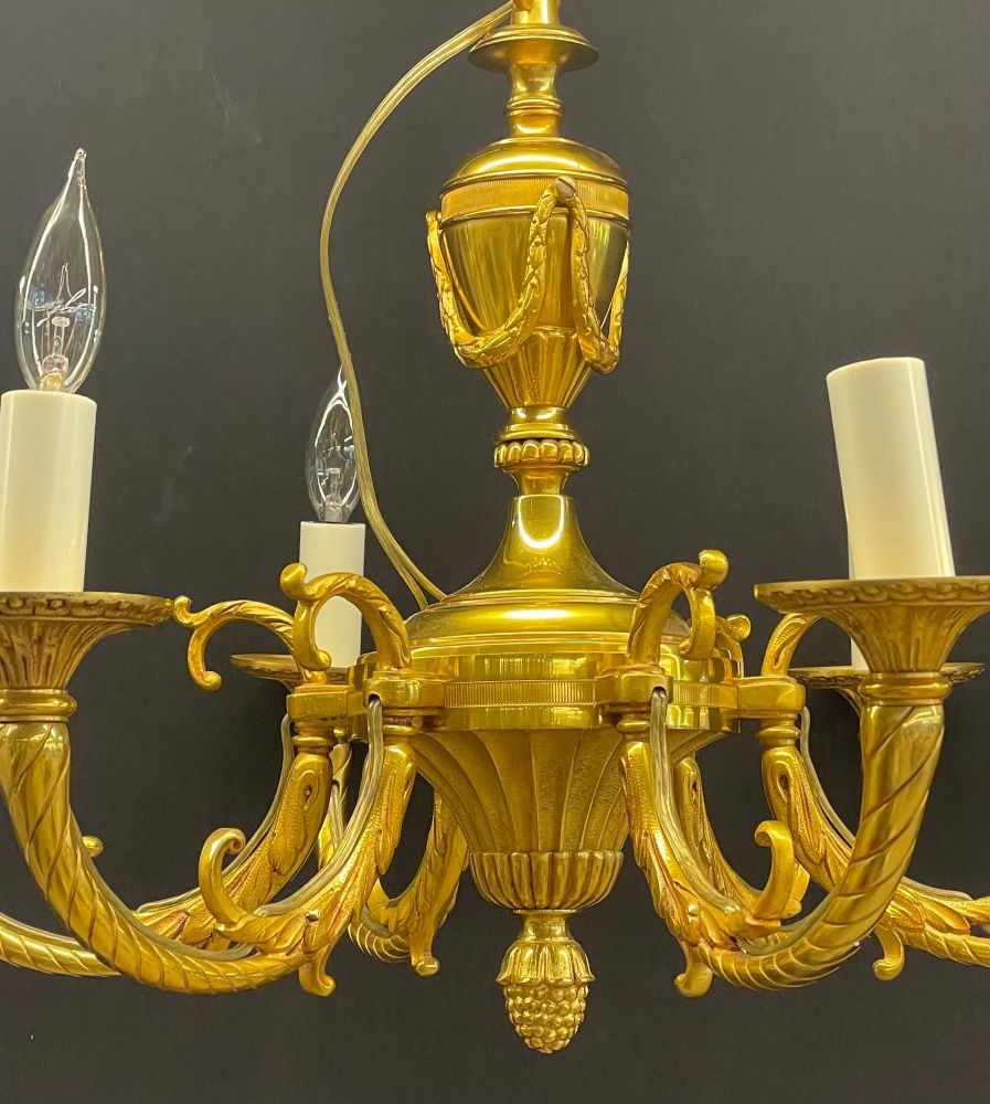 Louis XVI Dore Bronze Chandelier