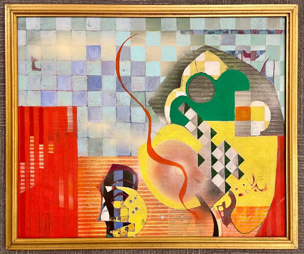 Sallie Whistler Marcucci Abstract Painting Titled "Subconscious"