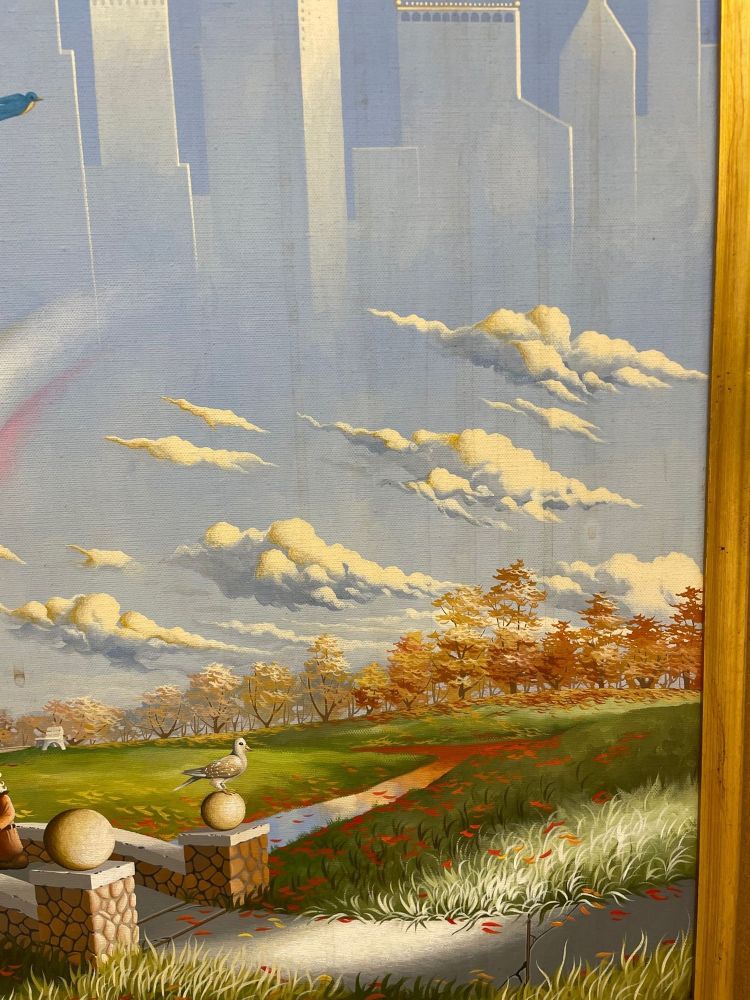 Framed Steve R. Dodd Sci-Fi Fantasy Illustration Painting