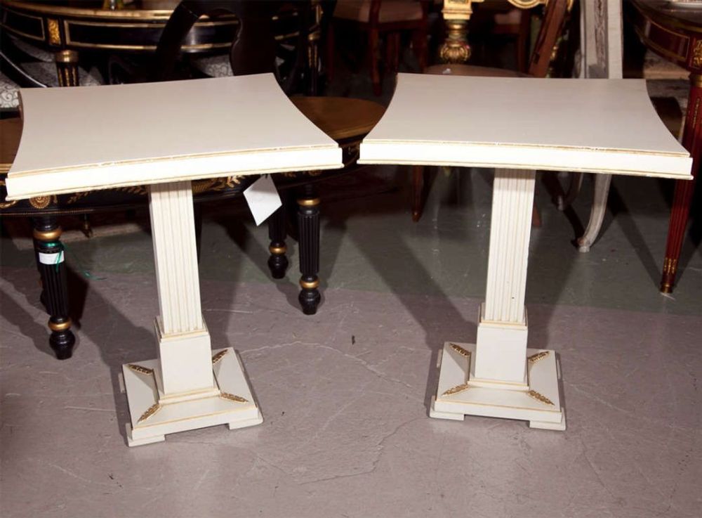 Square Grosfeld House Painted End / Side Table, American, Paint, Gilt, 1950s