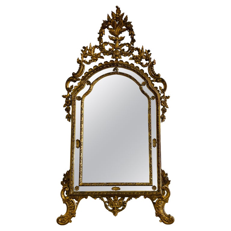 An Italian Gilt Wood Wall, Console or Pier Mirror