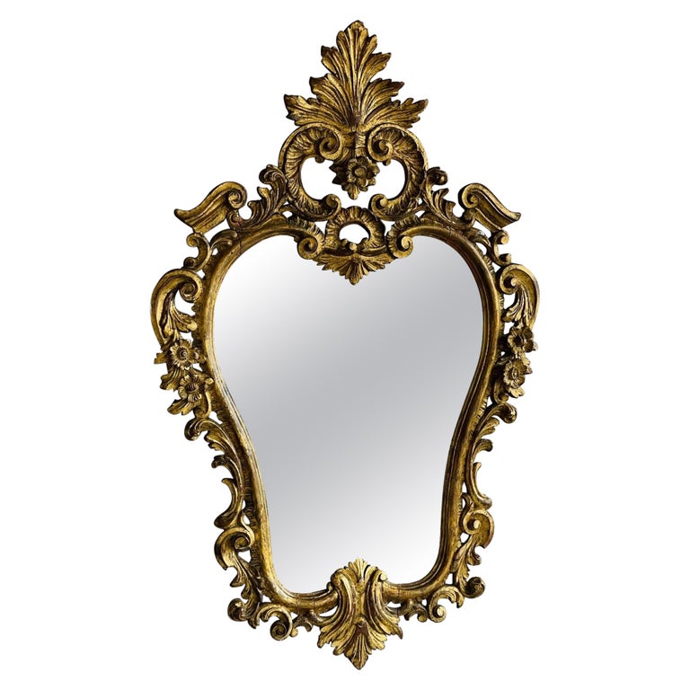 Italian Gilt Wood Wall or Console Mirror. Pier, Commode Mirror