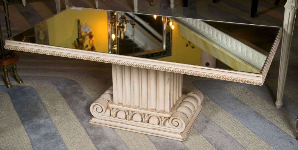 Grosfeld House Coffee Low Table Mirrored Top