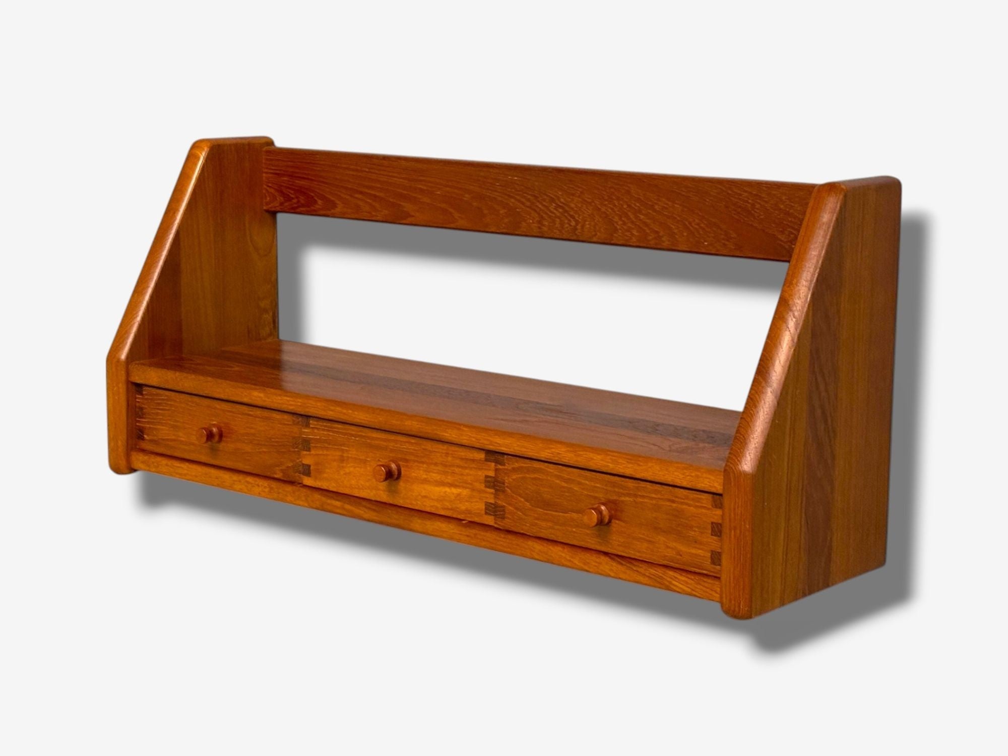 Dyrlund, Swedish Modern, Teak, Wall Shelf, Denmark, 1960s