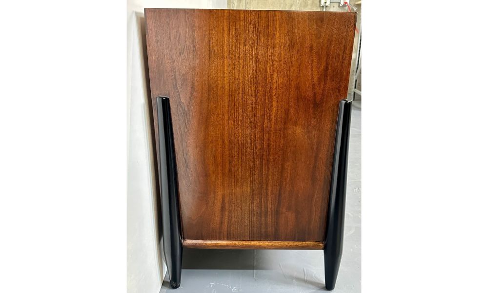 Mid Century Modern Dresser, West Michigan Furniture Co. Ebony, Walnut, Metz