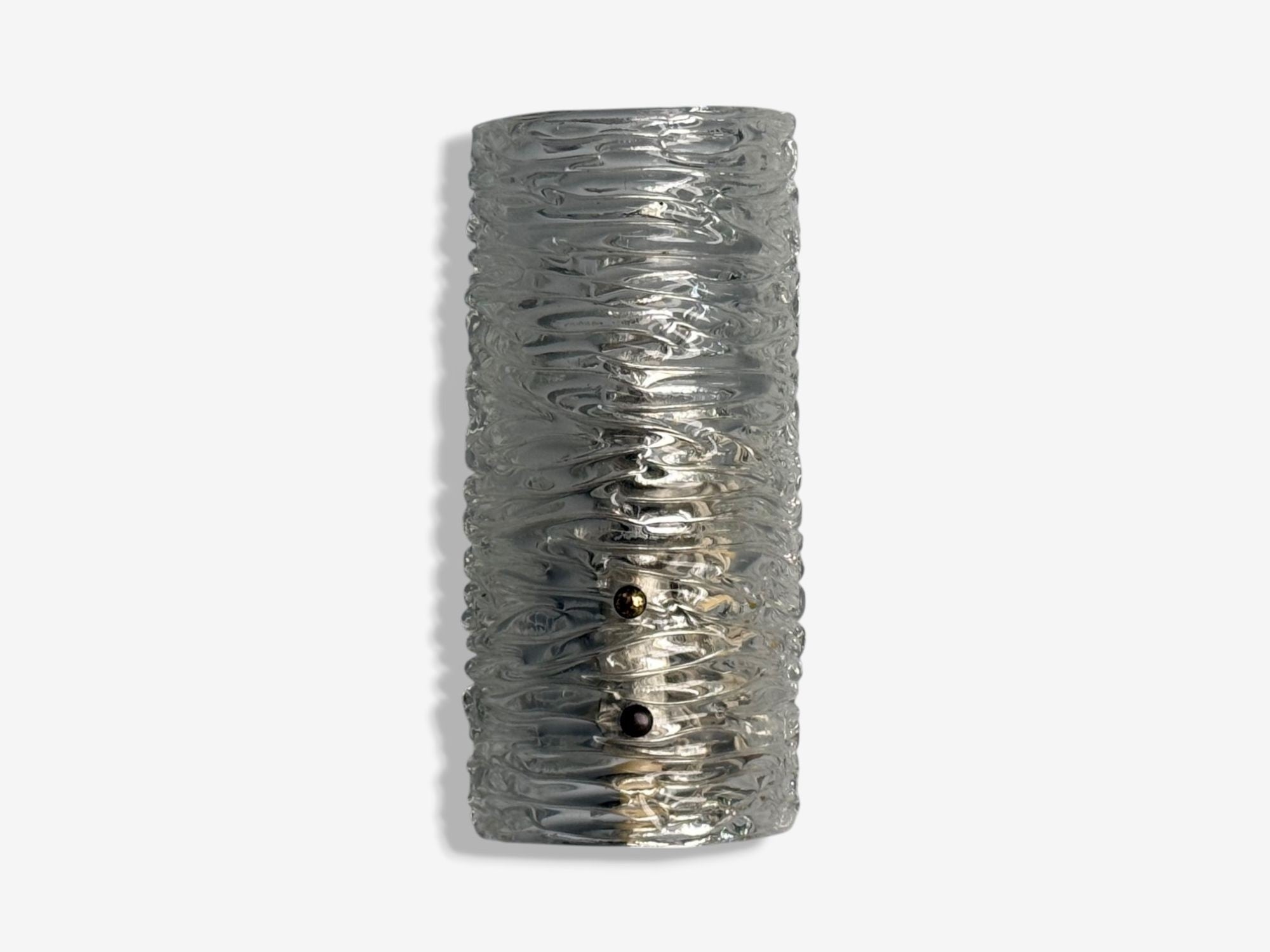 Carl Fagerlund, Textured Glass, Brass, Wall Lights, Sweden, 1960s