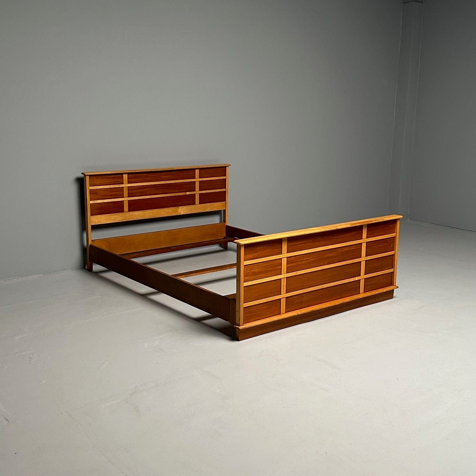 Paul Frankl, Johnson Furniture, Mid-Century Modern, Station Wagon Bedframe, Full
