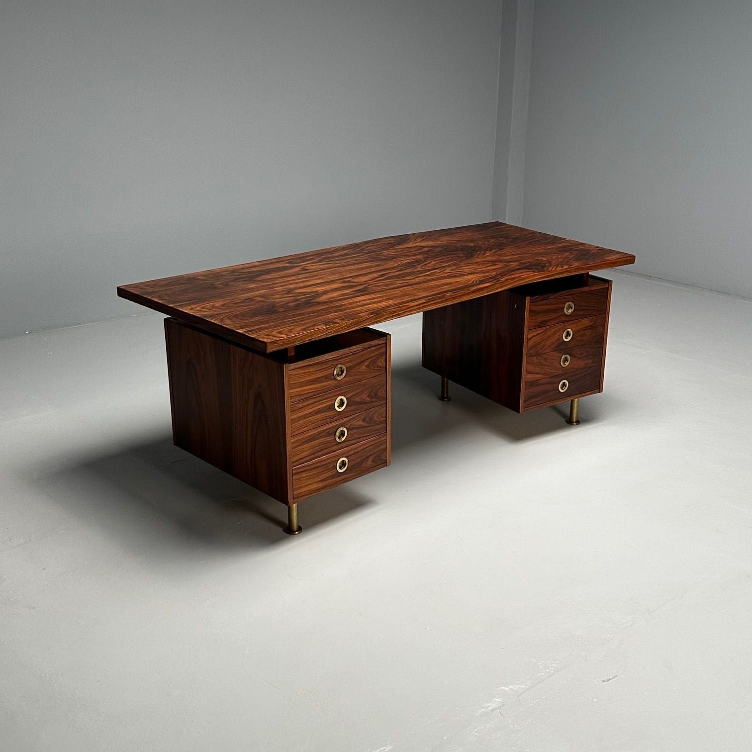 Geroge Coslin, Arredamenti, Italian Mid-Century Modern, Writing Desk, Rosewood