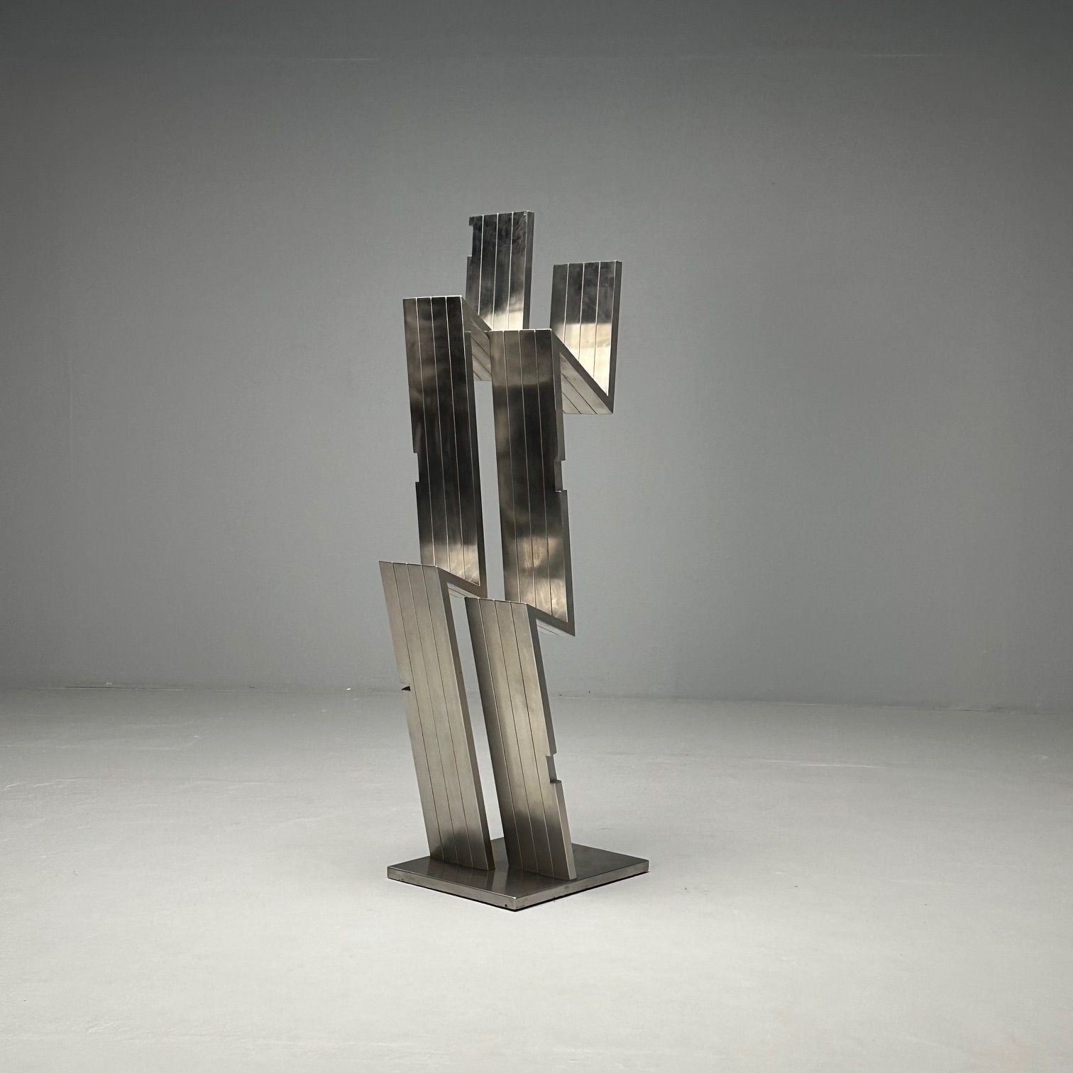 Salvatore Messina, Italian Mid-Century Modern, Abstract Sculpture, Steel, 1970s