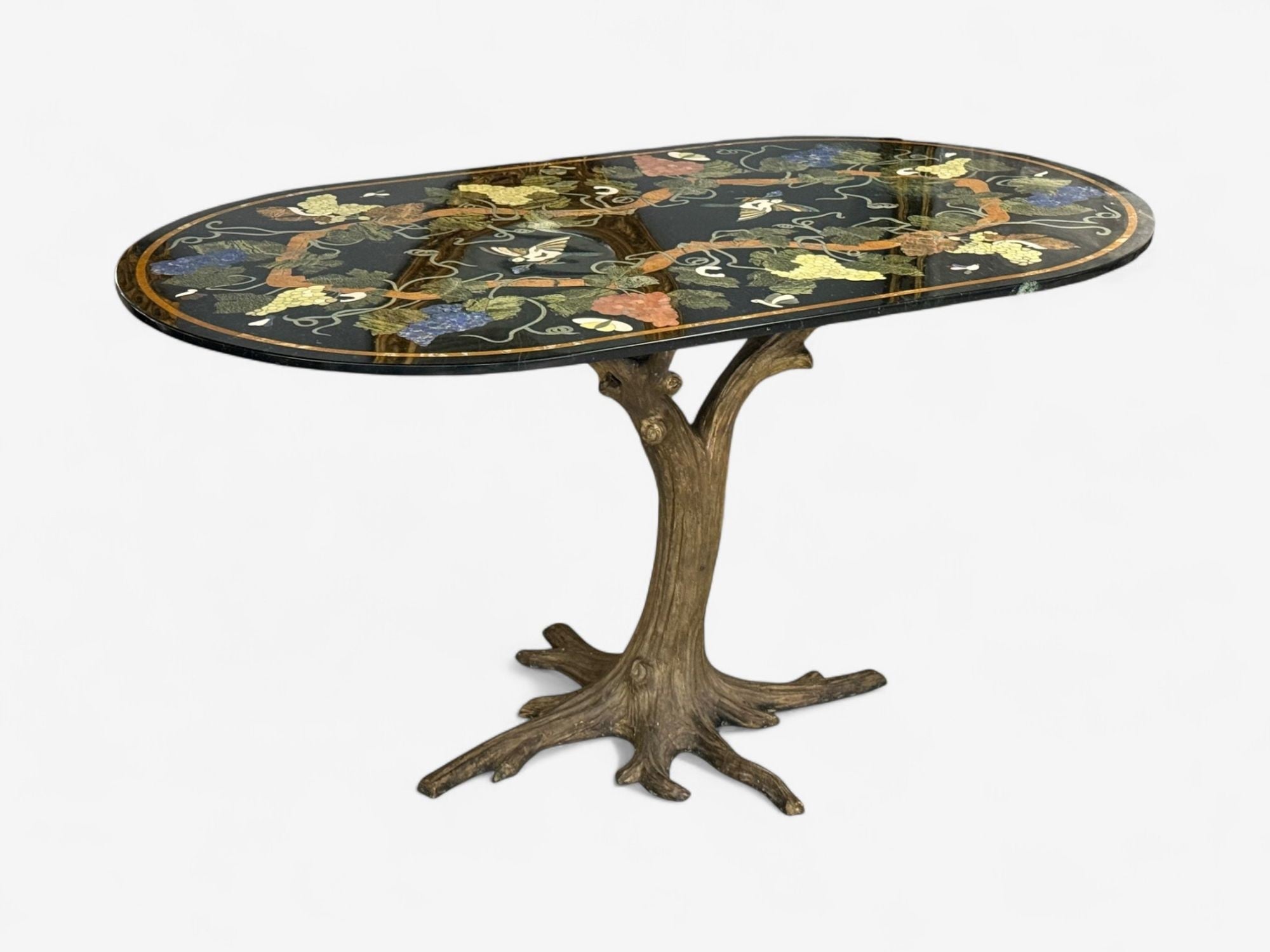 Pietra Dura, Inlaid Marble, Italian Center Table Top, Italy, 1920s