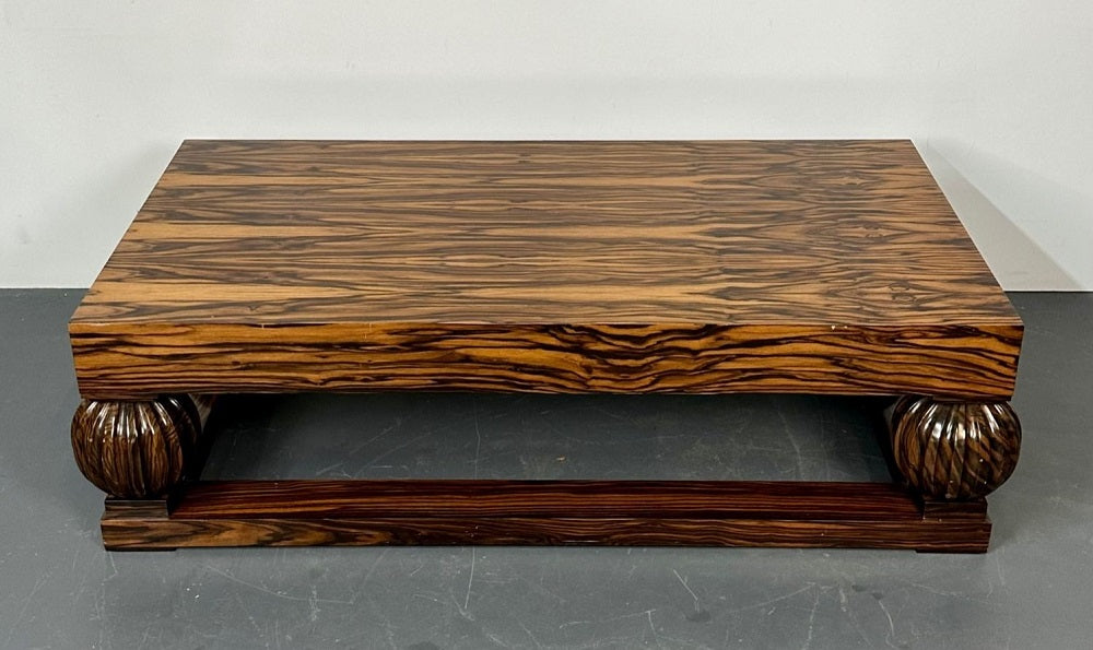 Émile-Jacques Ruhlmann French Art Deco Style Rectangular Coffee Table, Macassar