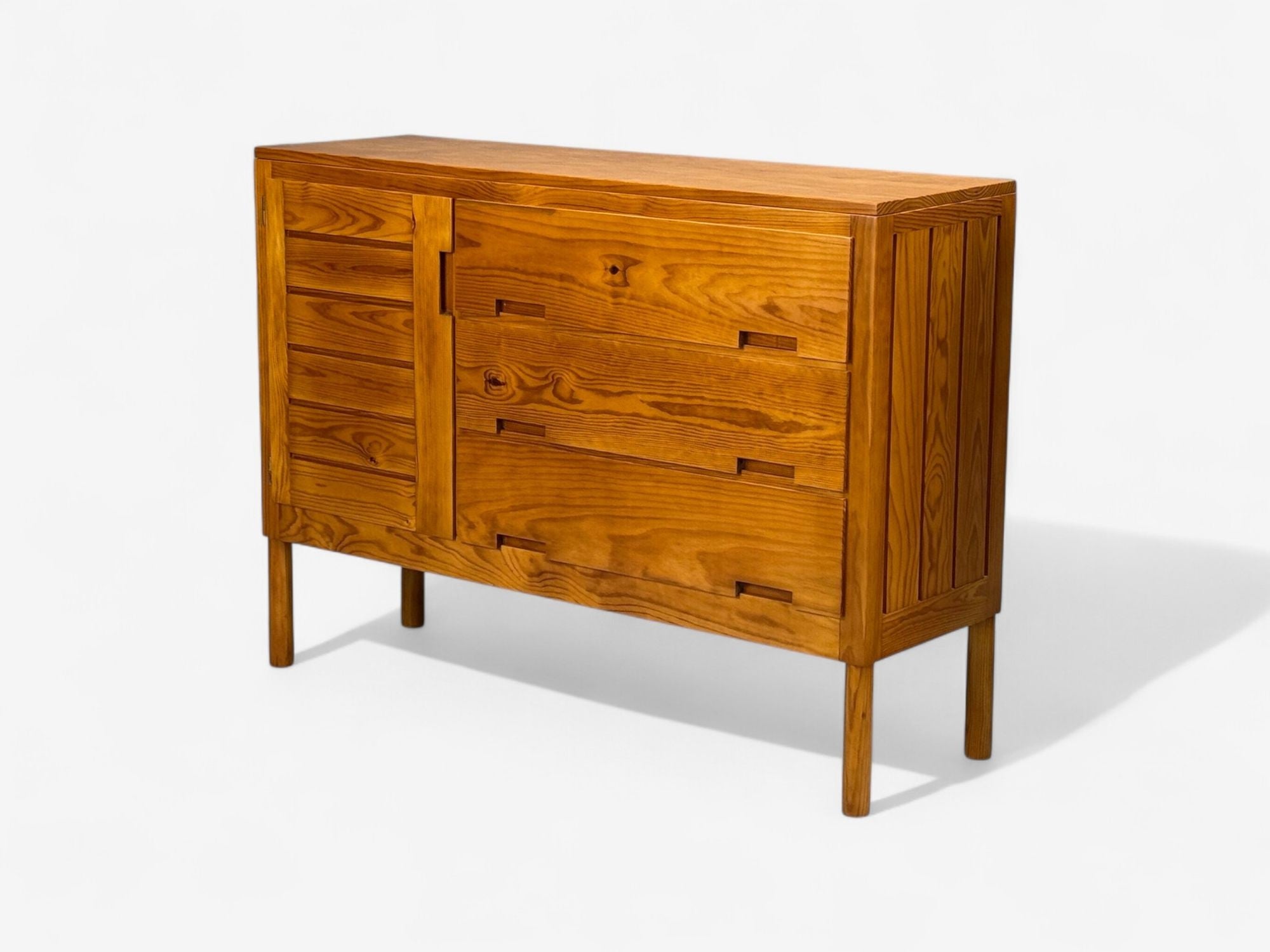 Pierre Gautier-Delaye, French Modern, Pine, Rare Commodes, France, 1957