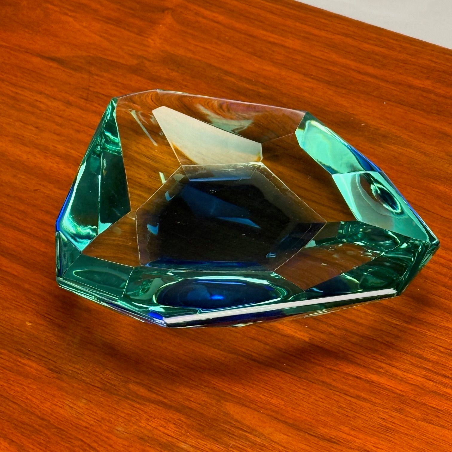Max Ingrand, Fontana Arte, Mid-Century Modern, Ashtray, Cut Crystal, 1960s