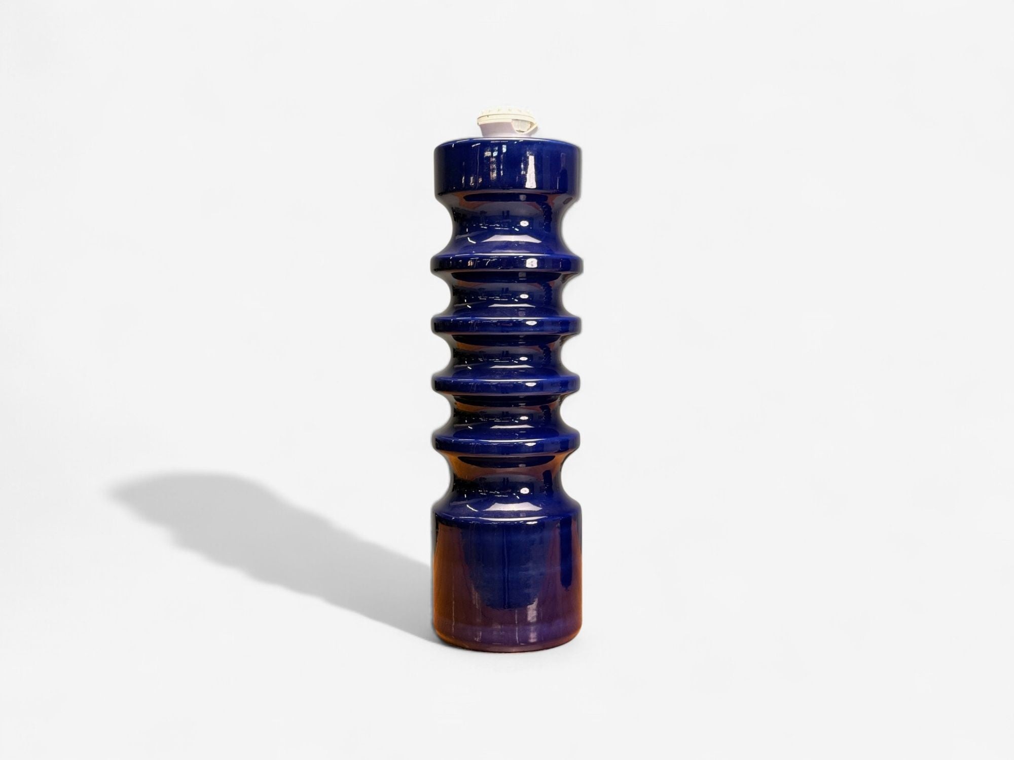 Mid-Century Modern, Blue Ceramic, Table Lamps, United States, 1960s
