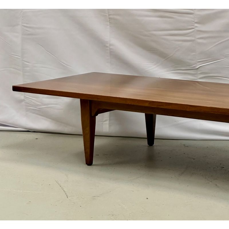Danish Mid-Century Modern Solid Teak Narrow Low / Coffee Table, 1950s
