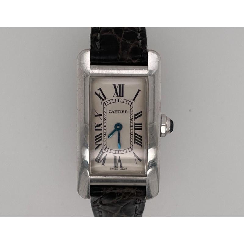 Vintage Cartier Tank Allongee 18KT Gold Watch, Quartz, Sapphire