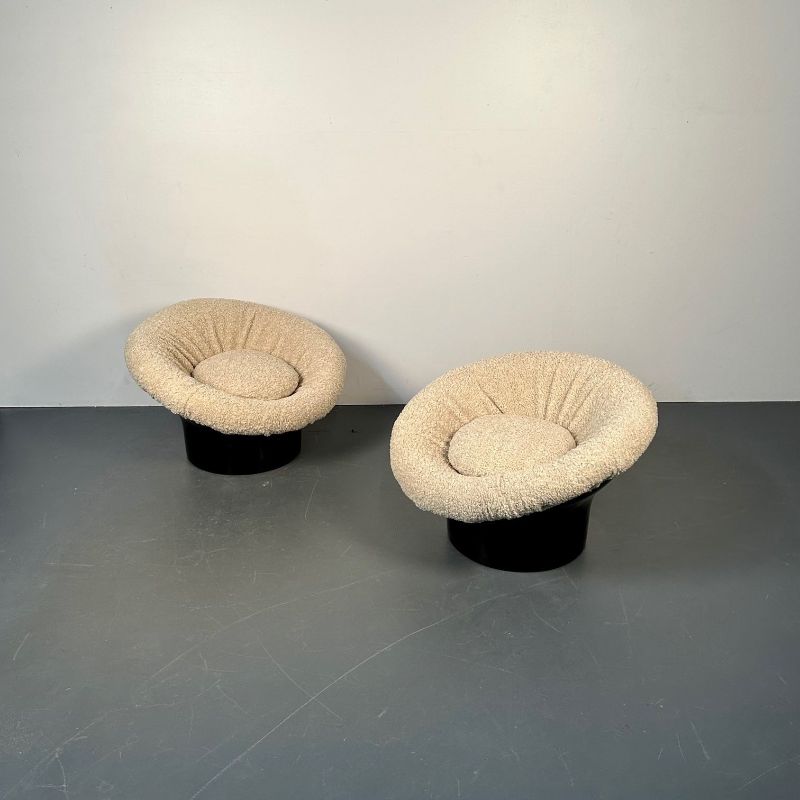 Pair of Mid-Century Lacquer Lounge Chairs, Lennart Bender, Space Age Modern
