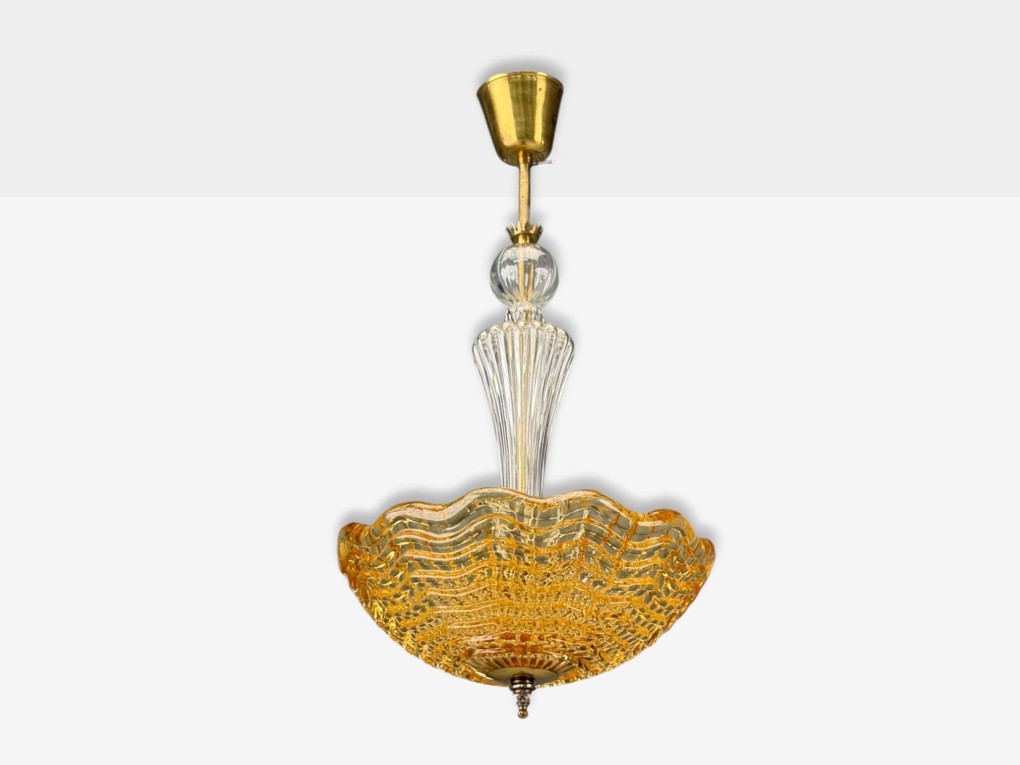 Carl Fagerlund, Swedish Modern, Glass, Pendant Light, Sweden, 1960s