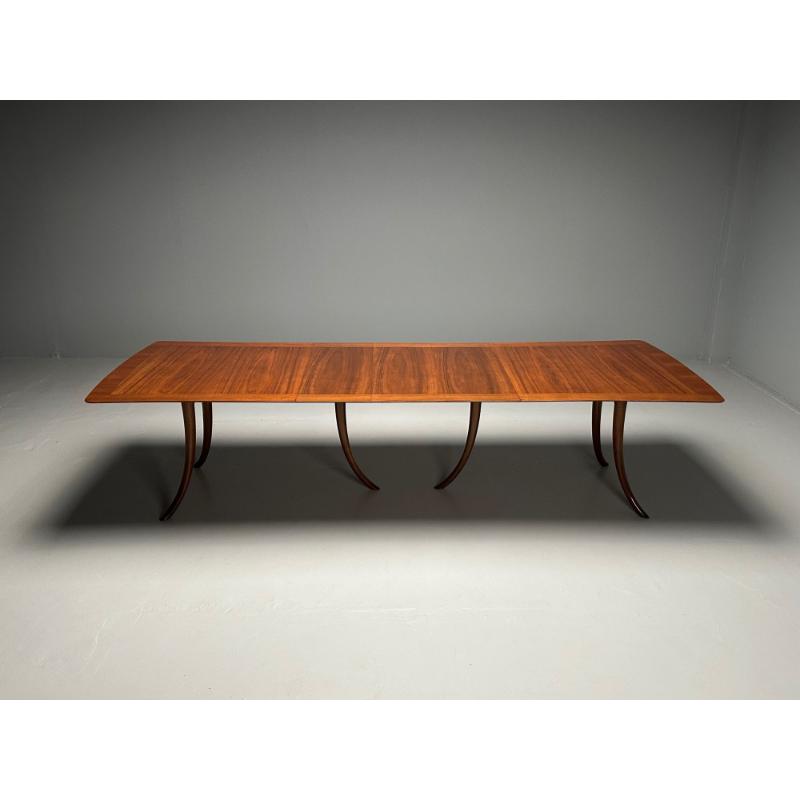 T.H. Robsjohn-Gibbings, Mid-Century Modern, Saber Leg Dining Table, Walnut, 1956