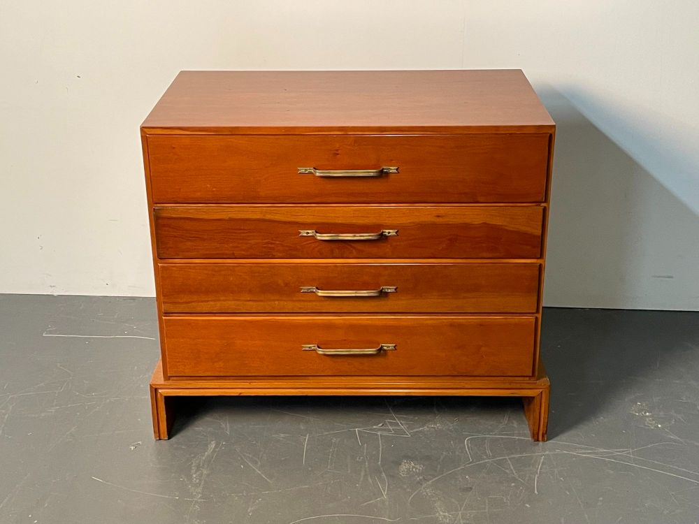 Mid-Century Modern Chest / Dresser, Tommi Parzinger for Charak Modern, Cherry