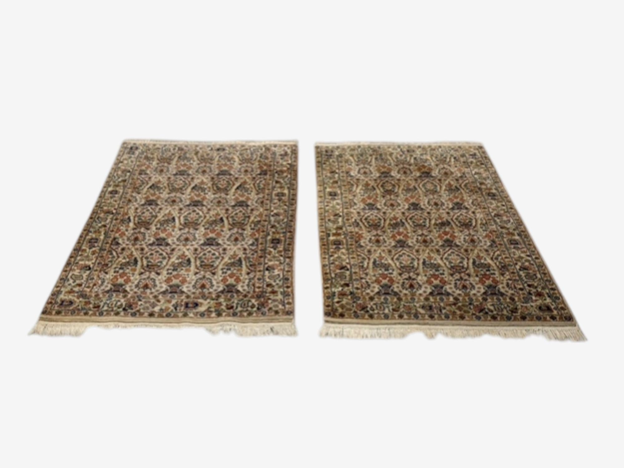Traditional, Handwoven, Indian Wool Carpets, India, 1960s