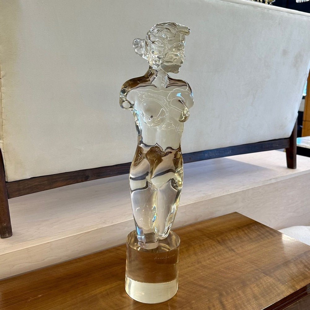 'Venus De Milo' Nude Murano Glass Sculpture / Statue, Italian Mid-Century Modern
