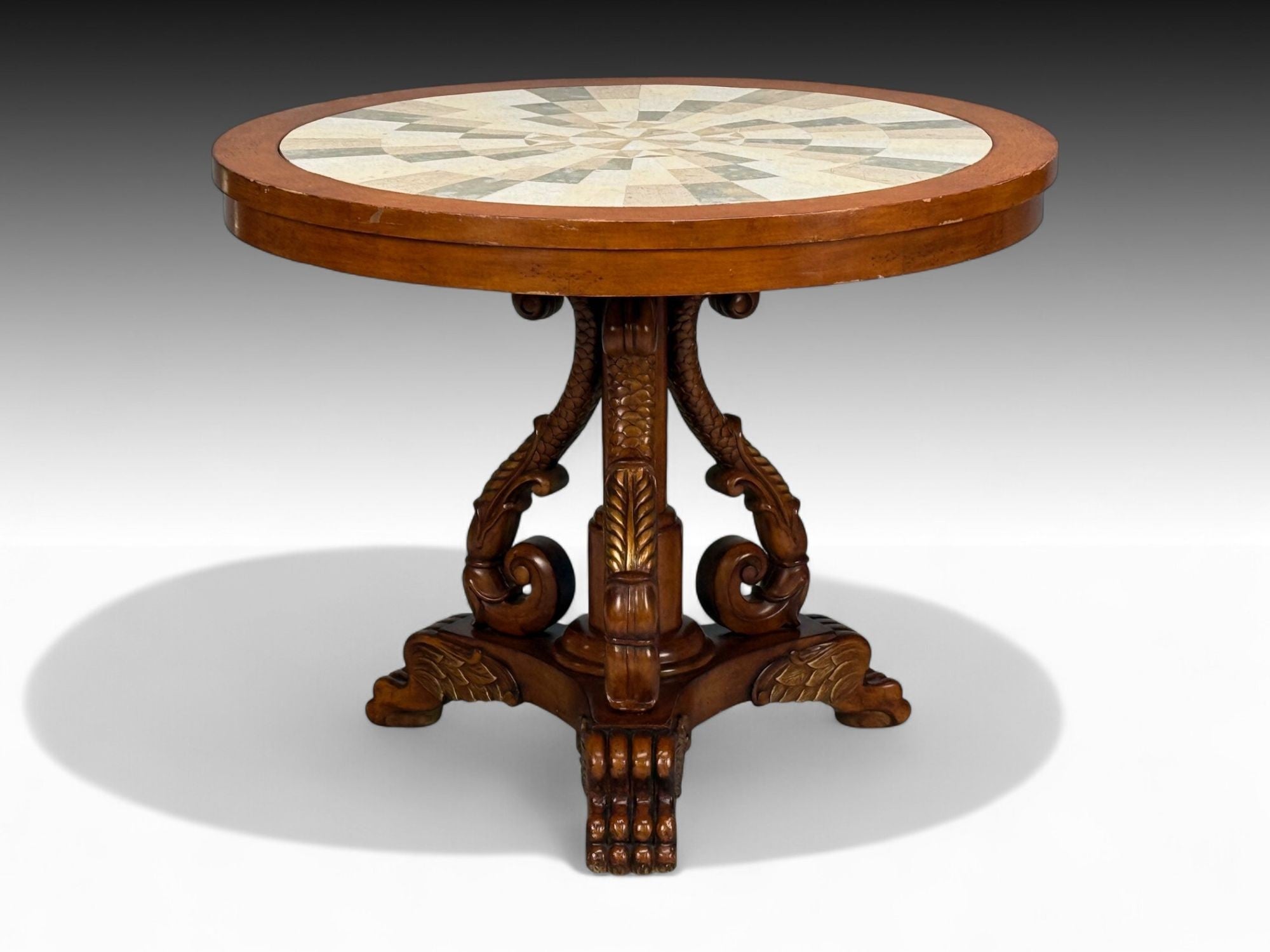 Regency Style, Pine, Stone, Accent Tables, USA, 20th c.