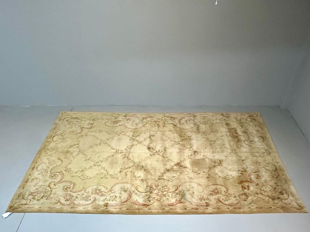 Palace Sized Indian Carpet having a French Design, 2000s, 12 by 18 Feet