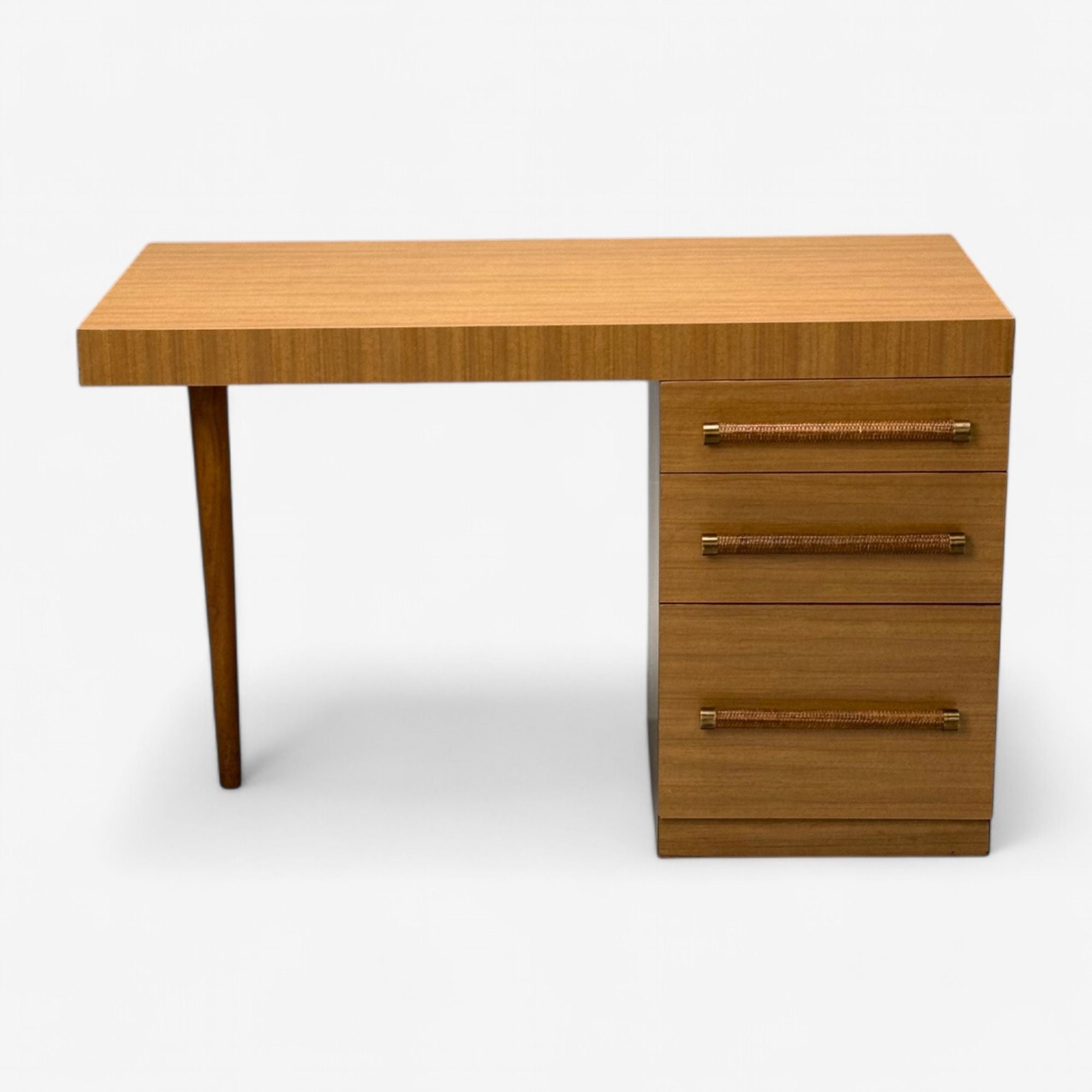 T.H. Robsjohn-Gibbings, Widdicomb, Mid-Century Modern, Desk, Cane, 1960s