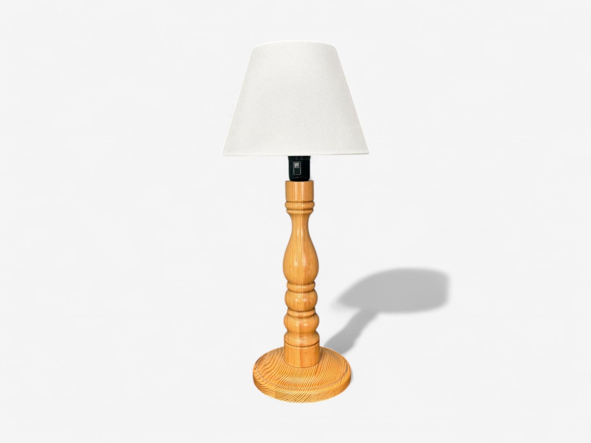 Swedish Modern, Pine, Table Lamp, Sweden, 1960s