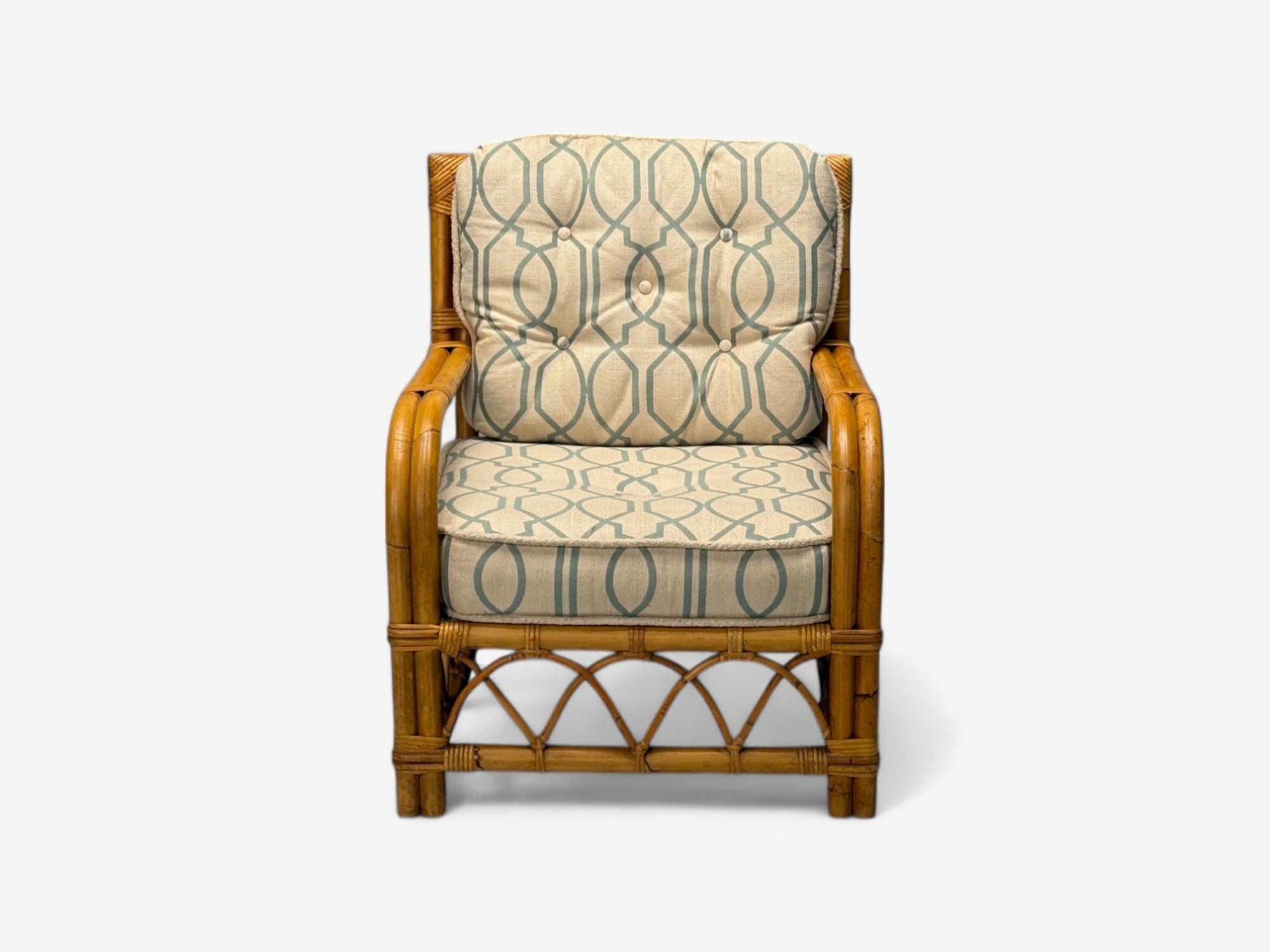 Bielecky Brothers, Modern, Single Lounge Chair, Cane, Bamboo, USA, 21st C.