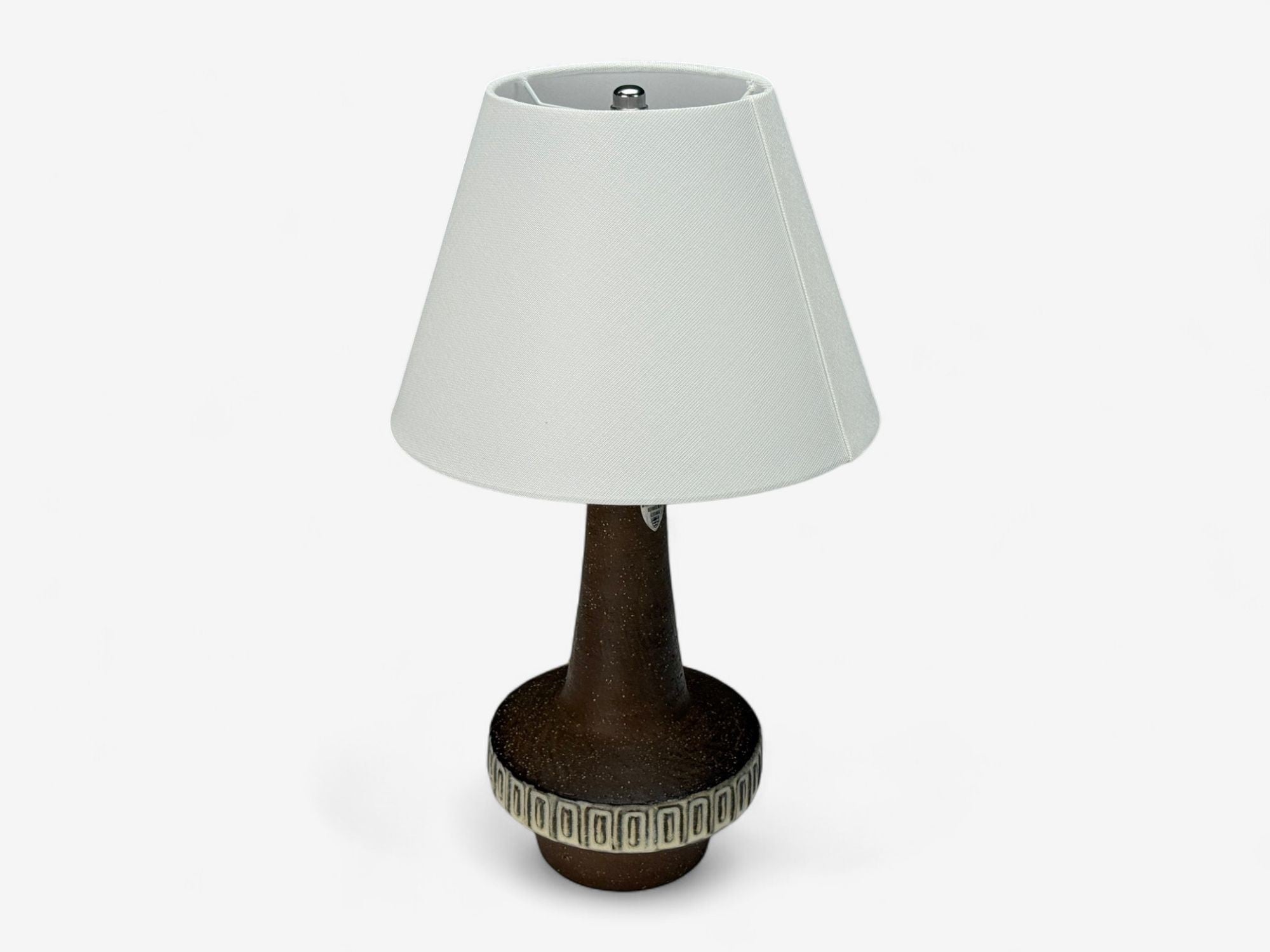Michael Andersen & Søn, Brown Stoneware, Table Lamp, Denmark, 1960s