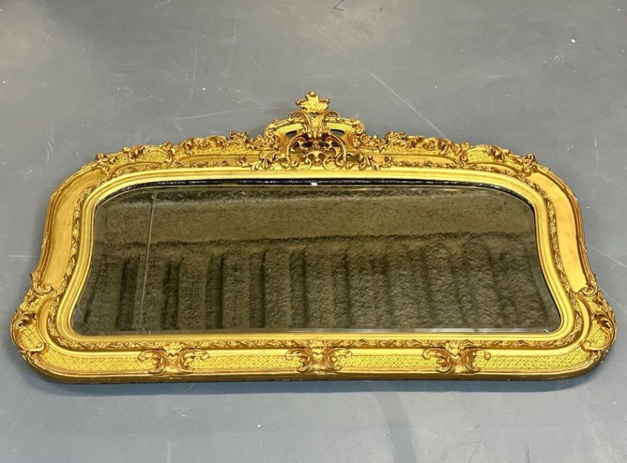 19th/ 20th Century Giltwood Wall / Console / Pier Mirror, Rectangular