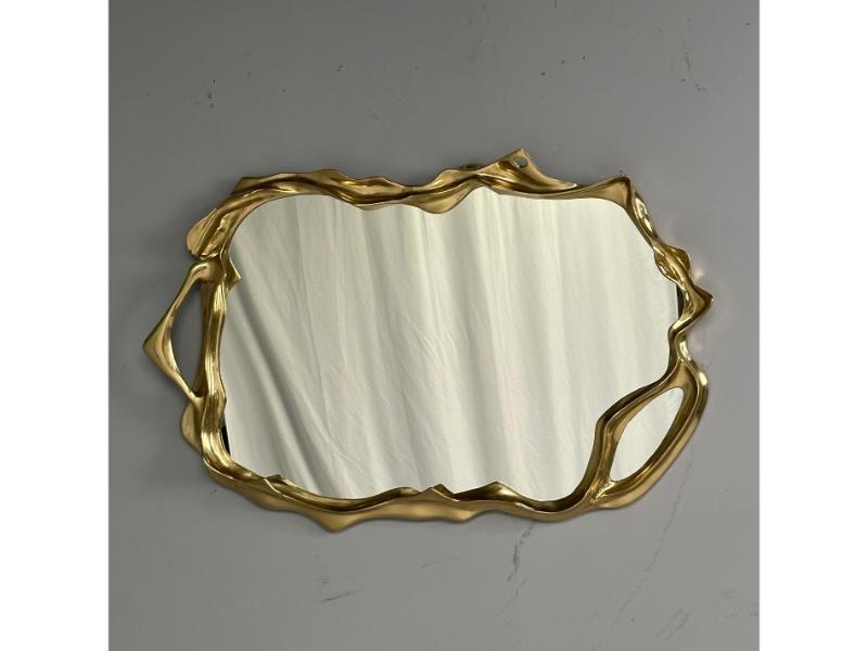 Contemporary, Organic Modern, Surrealist Bronze Wall Mirrors, Free Form