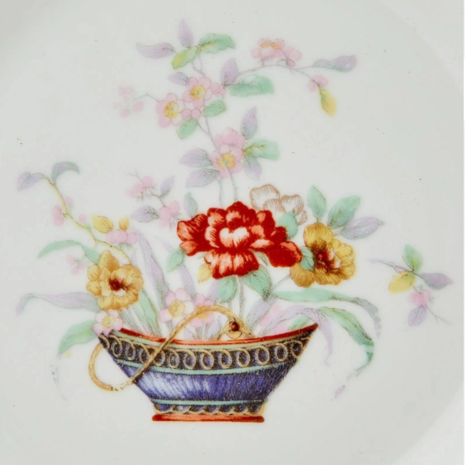 Limoges, Porcelain, Floral Design, Twelve Haviland Dinner Plates, Paris, 20th C.