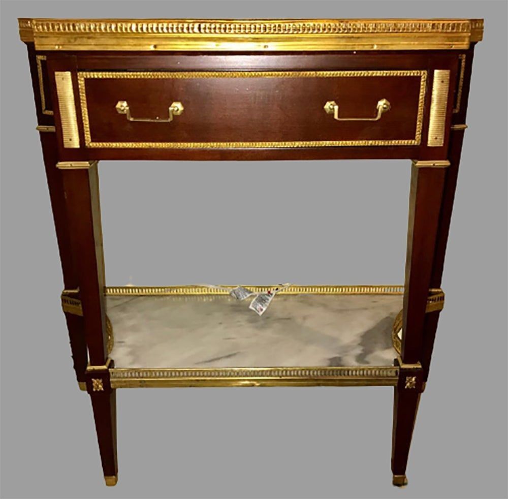 Russian Neoclassical Style Console/Server or Commode with Marble Top