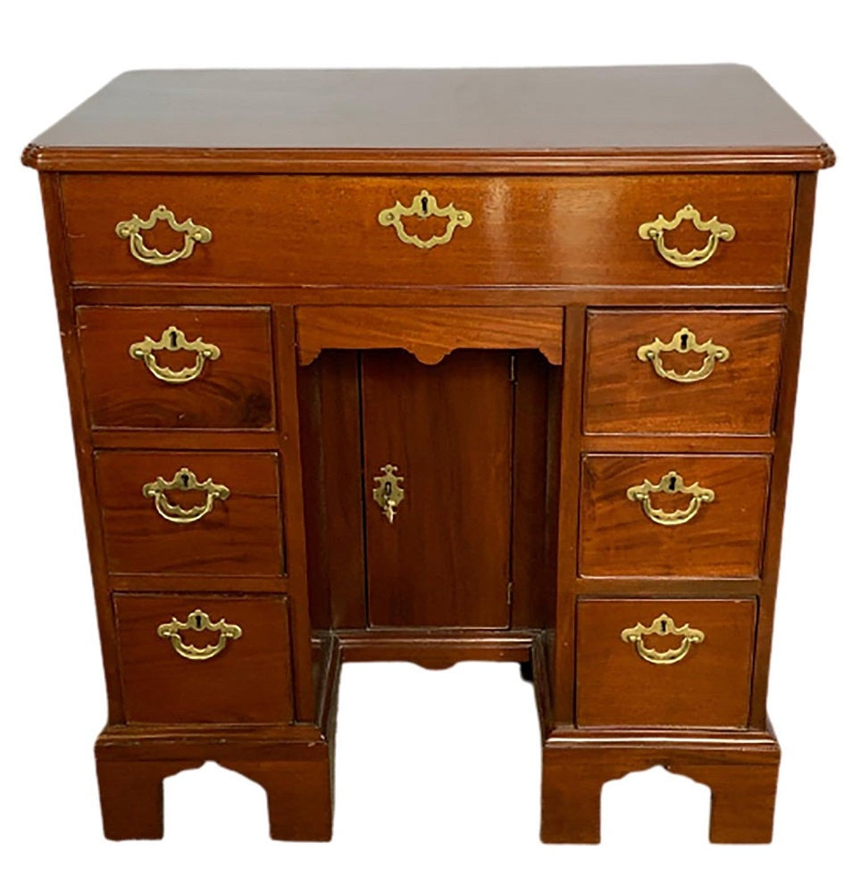 Mid-19th Century Georgian Style Mahogany Knee Hole Desk