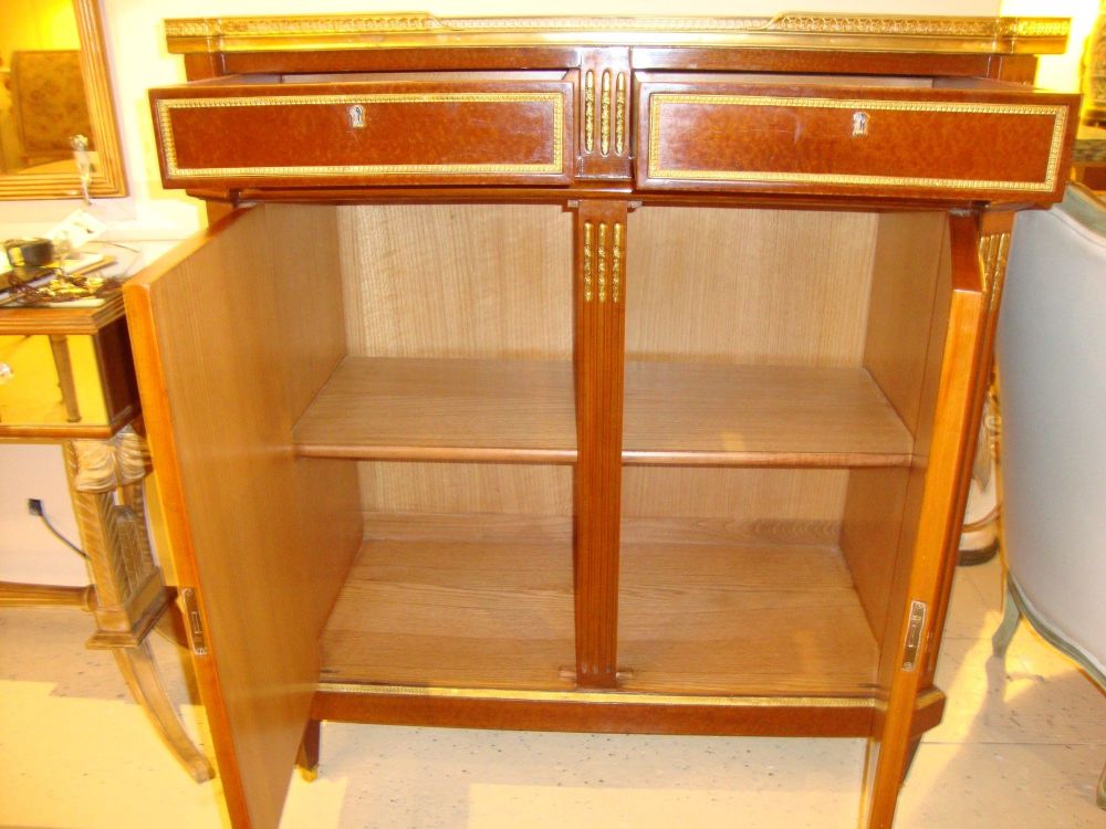 Pair of Maison Jansen Russian Neoclassical Style Cabinets