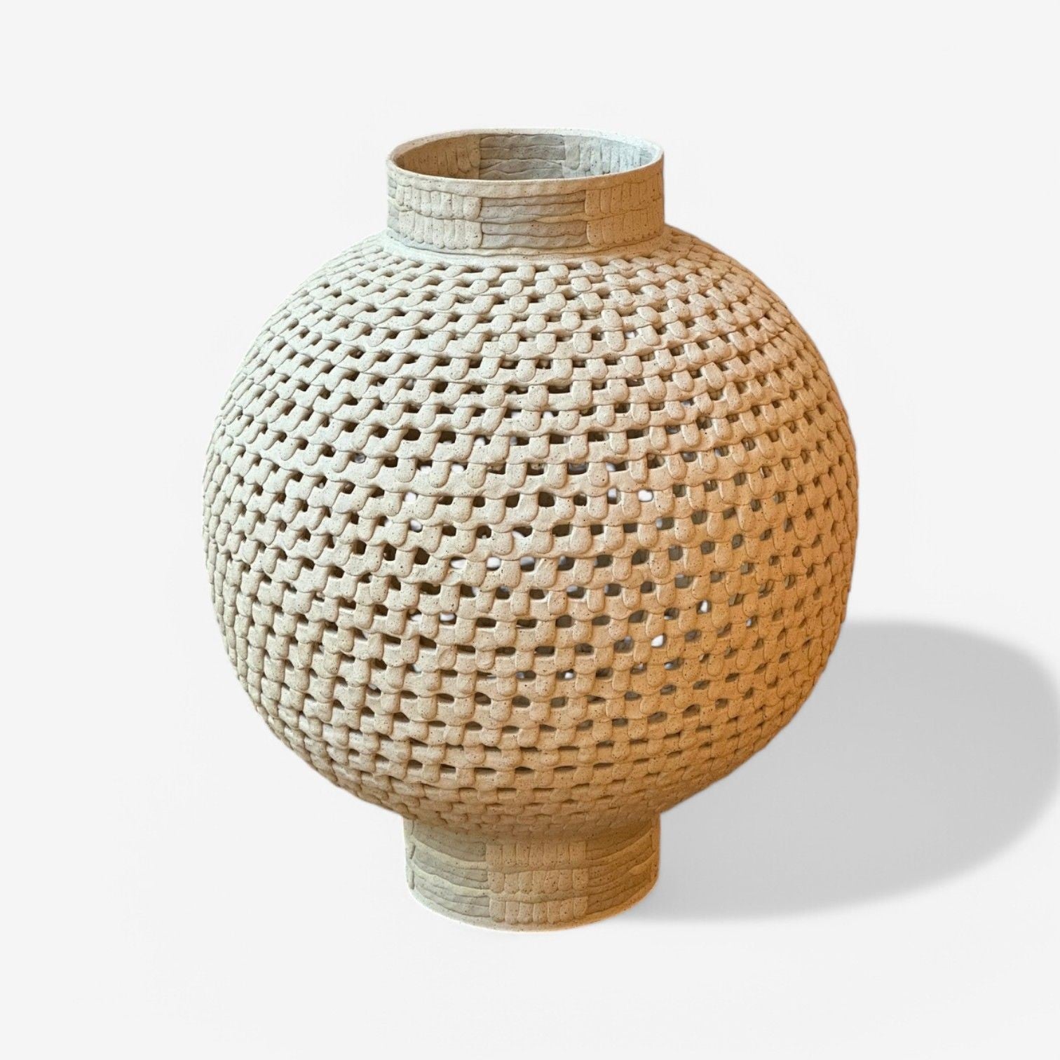Yoonjee Kwak, Contemporary, Modern Ceramic Vase, Moon Jar, South Korean, 21st C.
