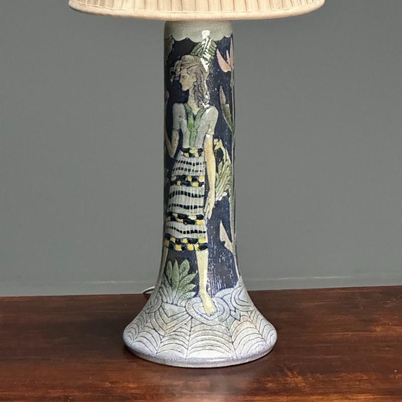 Marian Zawadzki, Tilgmans, Swedish Mid-Century Modern, Table Lamp, Ceramic, 1956